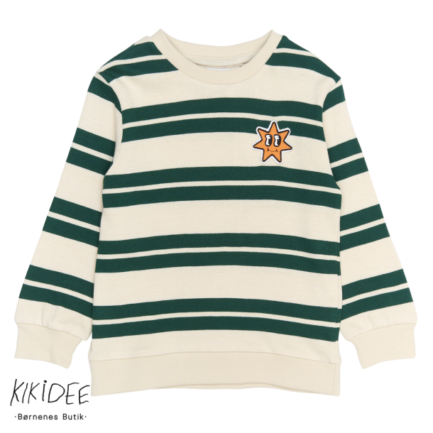 The New Robbie Sweatshirt - Deep Teal Striped