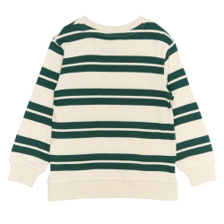 The New Robbie Sweatshirt - Deep Teal Striped