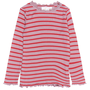 The New Rie Bluse - Mauve shadows striped