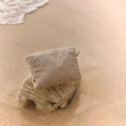 Wheat Stor Toilettaske Ziggy - Cappucino stripe