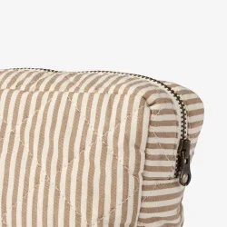 Wheat Stor Toilettaske Ziggy - Cappucino stripe