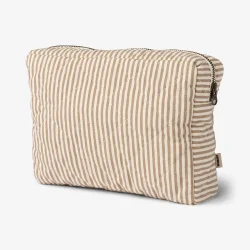 Wheat Stor Toilettaske Ziggy - Cappucino stripe