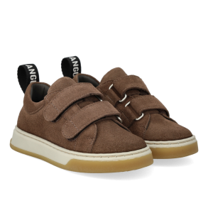 Angulus Ruskinds Sneakers med Logostrop - Dark taupe 