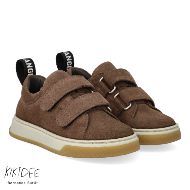 Angulus Ruskinds Sneakers med Logostrop - Dark taupe 