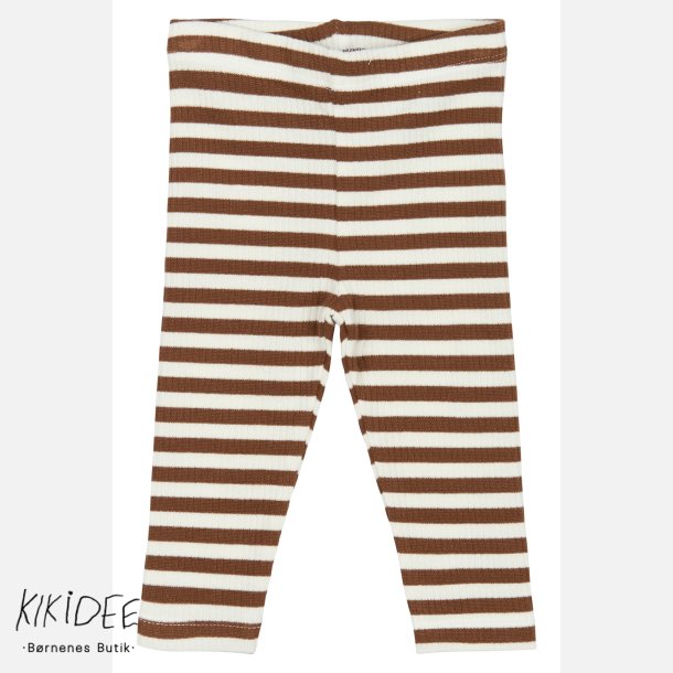 The New Fro Rib Leggings - Toffee striped 