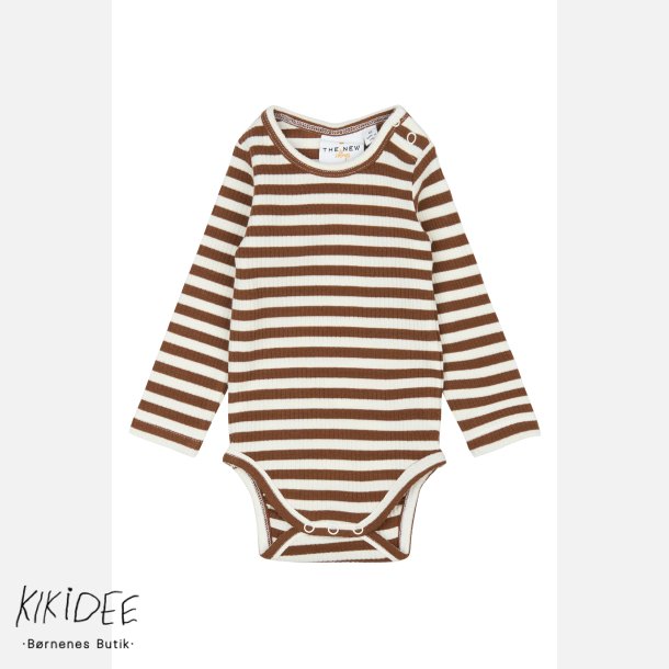 The New Fro Rib Body - Toffee striped 