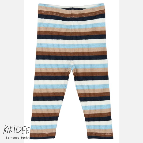 The New Leggings - Powder blue striped