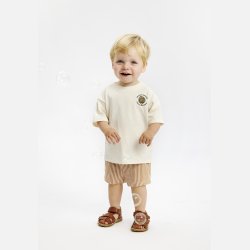 The New Opal Shorts - Indian Tan Striped
