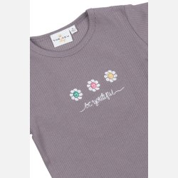 The New Princess Rib Bluse - Gray ridge 