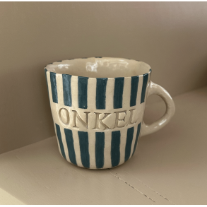 Keramik Kop - Onkel m. Tyk Gr�n Strib