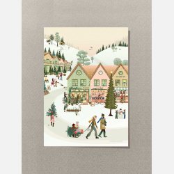 Vissevasse White Christmas Kort - A7