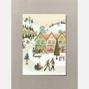 Vissevasse White Christmas Kort - A7