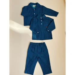 Flss Willy Bukser - Indigo Stripe