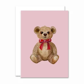 All By Voss Red Bow Teddy Kort - A6