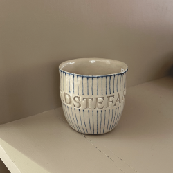 Keramik Kop - Bedstefar m. Tynd Bl Strib u. Hank 