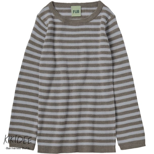 FUB Baby Rib Bluse - Hazel melange/Ice