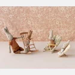 Maileg Kanin, My - Rosa/Bl� Tern