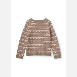 Copenhagen Colors Knitted Flower Cardigang - Walnut
