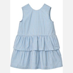 Copenhagen Colors Kjole - Blue Houndstooth 