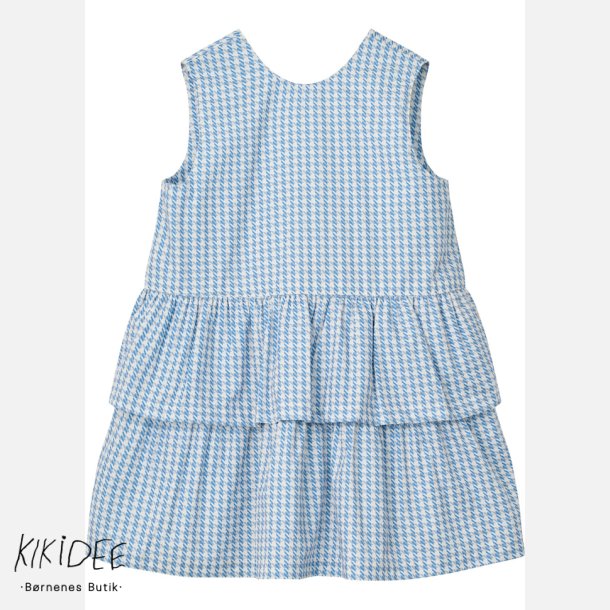 Copenhagen Colors Kjole - Blue Houndstooth 