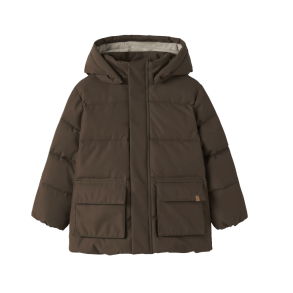 Lil' Atelier Mini Vinterjakke - Dark Earth
