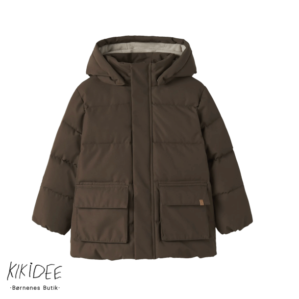 Lil' Atelier Mini Vinterjakke - Dark Earth