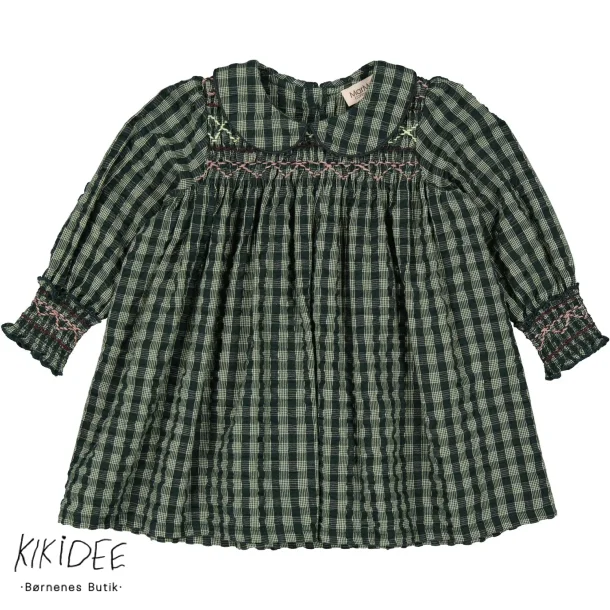 Marmar Dabina Kjole - Dark Leaf Check