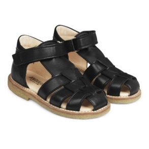 Angulus Begyndersandal m. Velcro - Sort 