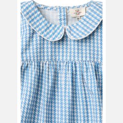 Copenhagen Colors Bluse - Blue Houndstooth 